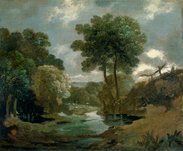 A Pool in the Woods a Thomas Gainsborough