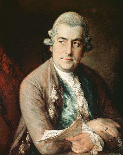 Portrait of Johann Christian Bach (1735-1782) a Thomas Gainsborough