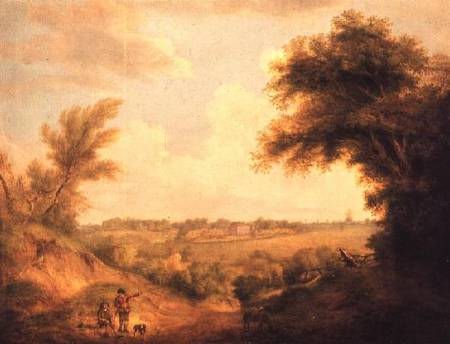 Landscape with house a Thomas Gainsborough