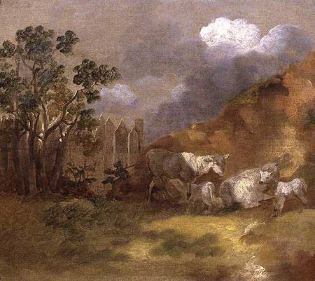 Landscape with Sheep a Thomas Gainsborough