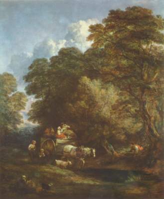 The market cart a Thomas Gainsborough