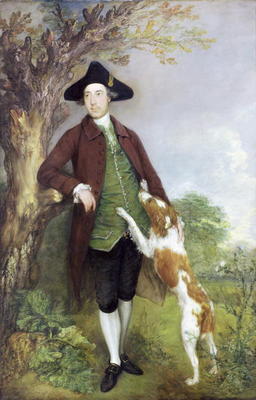 Portrait of George Venables Vernon, 2nd Lord Vernon, 1767 (oil on canvas) (see 96678) a Thomas Gainsborough