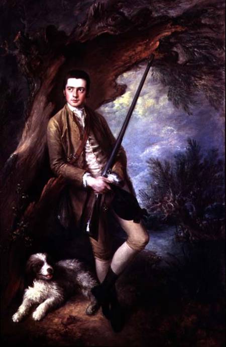 William Poyntz of Midgham and his Dog Amber a Thomas Gainsborough