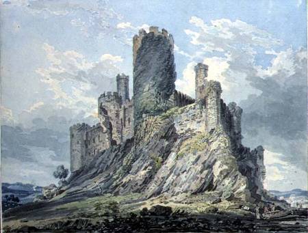 Conway Castle (w/c & pencil on paper) a Thomas Girtin