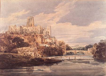 Durham Castle and Cathedral a Thomas Girtin