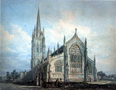 Louth Church, Lincs a Thomas Girtin