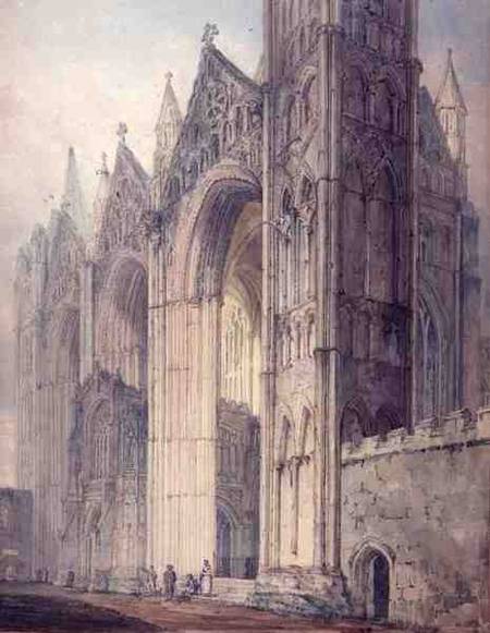 Peterborough Cathedral a Thomas Girtin
