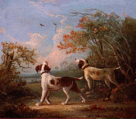 Spaniels in a landscape a Thomas Hand
