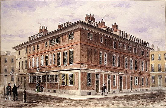Old House in New Street Square, bequeathed by Agar Harding to the Goldsmith''s Company, pulled down  a Thomas Hosmer Shepherd