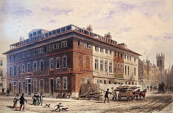 Old House in New Street Square, South East Front a Thomas Hosmer Shepherd