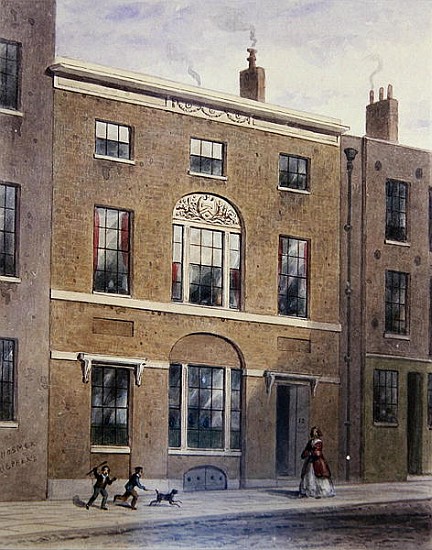 Plumbers Hall in Great Bush Lane, Cannon Street a Thomas Hosmer Shepherd
