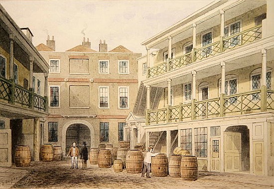 The Bell Inn, Aldersgate Street a Thomas Hosmer Shepherd