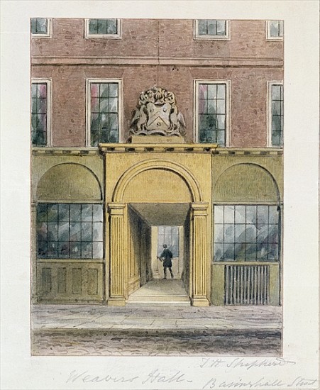 The Entrance to Weavers Hall a Thomas Hosmer Shepherd