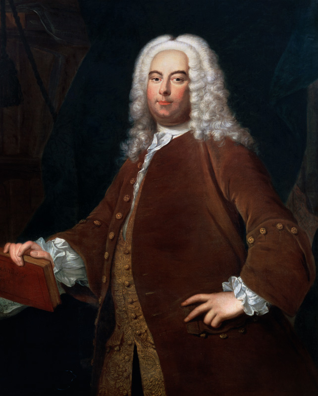 Portrait of George Frederick Handel (1685-1759) a Thomas Hudson