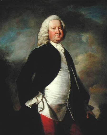 Portrait of Sir Watkin Williams Wynn a Thomas Hudson