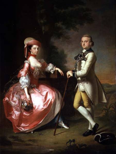 Sir John Pole, 5th Baronet, and his Wife, Elizabeth a Thomas Hudson
