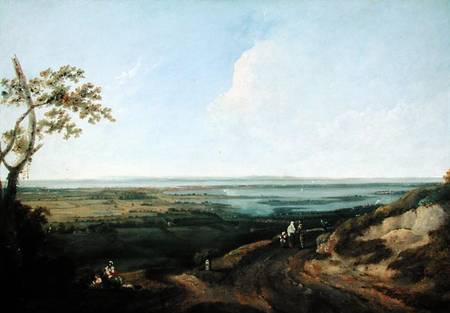 View of Portsmouth from Portsdown Hill a Thomas Jones
