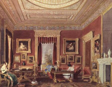 The Drawing Room, Leigh Court, Bristol a Thomas Leeson the Elder Rowbotham