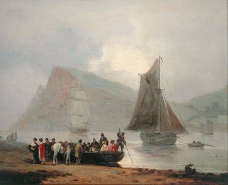Boarding the Ferry at Teignmouth a Thomas Luny