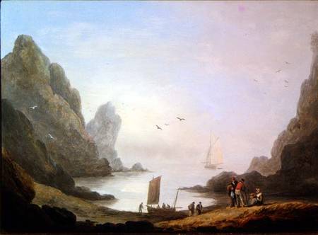 A Secluded Cove a Thomas Luny