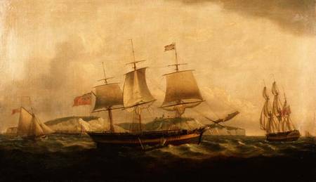 Shipping off Dover a Thomas Luny
