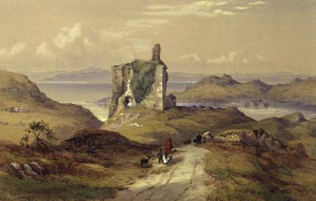 Tarbert Castle, Loch Fyne a Thomas Miles Richardson il vecchio