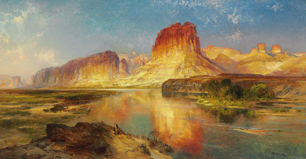 Der 'Green River' von Wyoming. a Thomas Moran