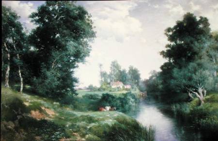 A Long Island River a Thomas Moran