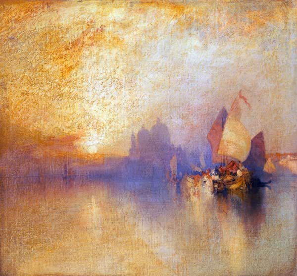 Venedig bei Sonnenuntergang. a Thomas Moran