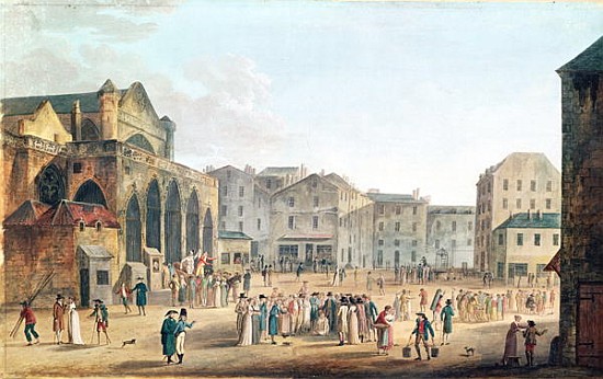 View of Saint-Germain-l''Auxerrois, c.1802 a Thomas Naudet