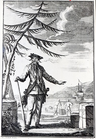 Captain Teach, commonly called Blackbeard, c.1734 a Thomas Nicholls