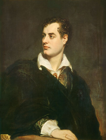 Portrait of Lord Byron (1788-1824) a Thomas Phillips