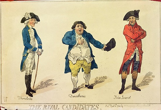 The Rival Candidates, frontispiece in the book History of the Westminster Election.. Lovers of Truth a Thomas Rowlandson