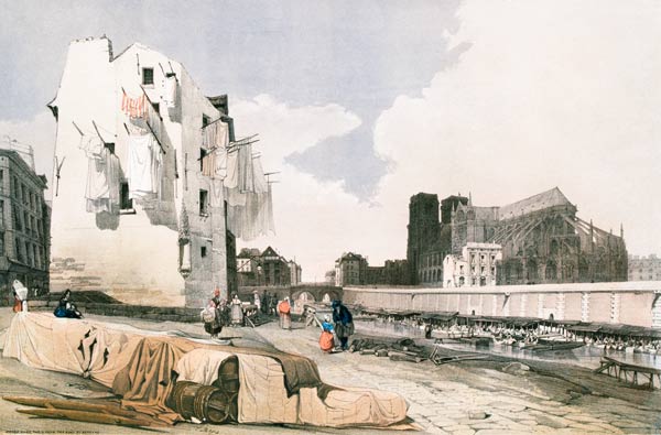 Paris, Notre-Dame , Boys 1839 a Thomas Shotter Boys