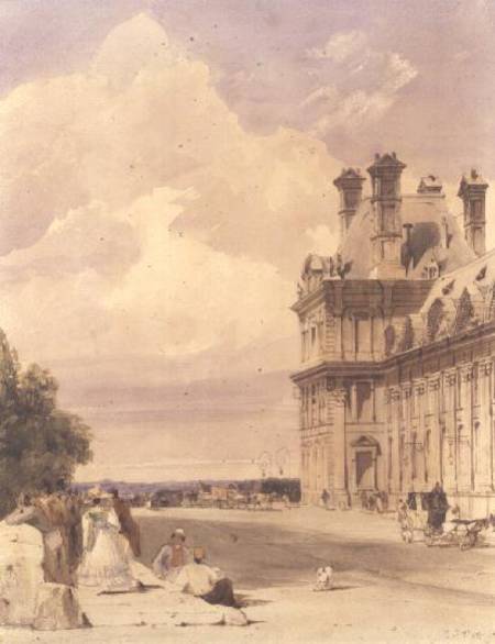 View near the Pont Royal, with the Pavillon de Flore, Tuileries a Thomas Shotter Boys