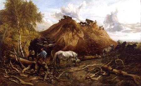 Clearing the Wood for the Iron Way a Thomas Sidney Cooper