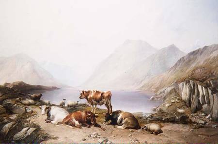A Halt on the Drove, Loch Etive a Thomas Sidney Cooper