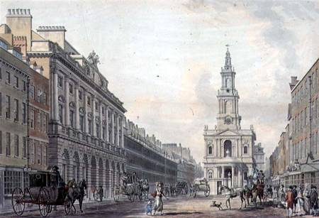 The Strand with Somerset House and St. Mary's Church a Thomas Snr. Malton