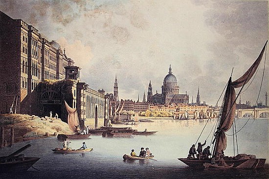 View of Somerset House and the Thames a Thomas Snr. Malton