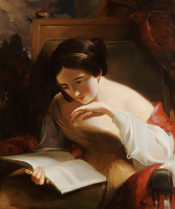 Bildnis eines lesenden Mädchens a Thomas Sully