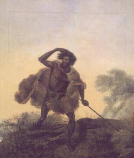 Aborigine with spear a Thomas Tyrwhitt Balcombe