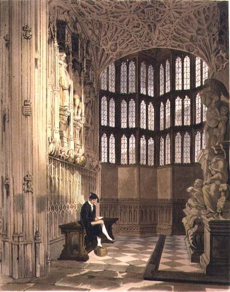 Henry the Seventh Chapel, plate R from 'Westminster Abbey' a Thomas Uwins