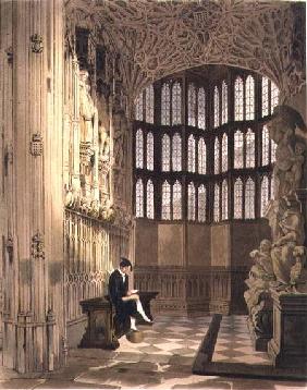 Henry the Seventh Chapel, plate R from 'Westminster Abbey'
