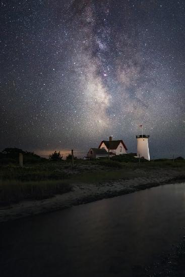 Milky way over the lighthouse