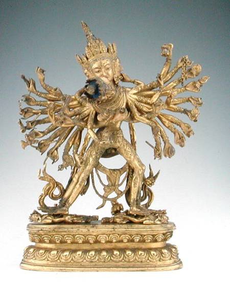 Kalacakra (gilt copper alloy & pigment) a Tibetan Art