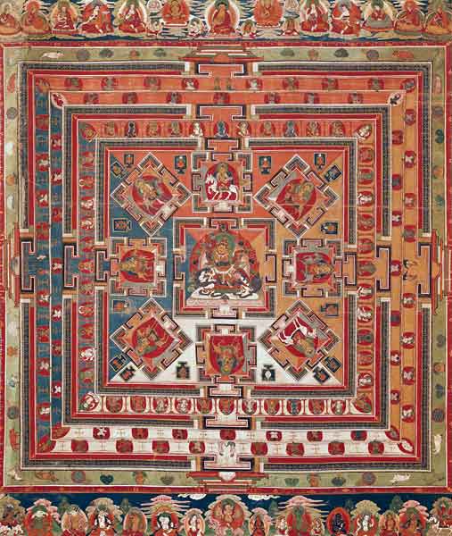 Mandala of Vaishravana a Tibetan Art