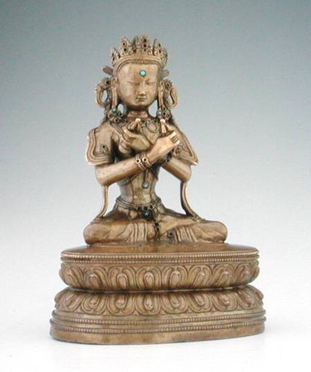 Vajradhara Buddha (copper alloy & gems) a Tibetan Art