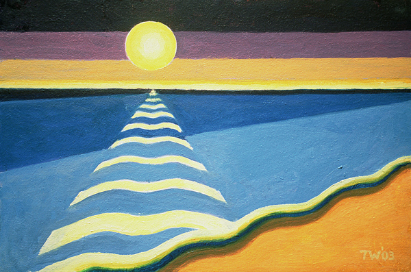 Sun, Sea and Sand, 2003 (oil on canvas)  a Tilly  Willis