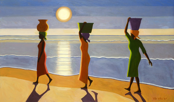 By the Beach, 2007 (oil on canvas)  a Tilly  Willis