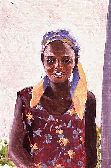 Malagasy Girl, 1989 (oil on canvas)  a Tilly  Willis